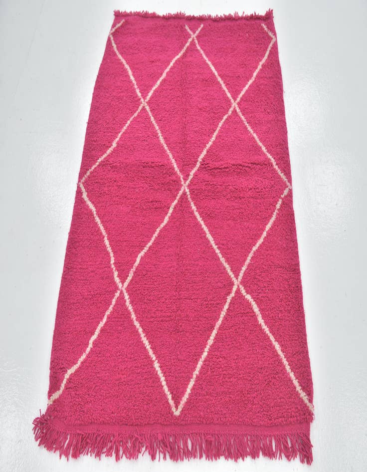 Detail image of 4' x 5' 2 Hand Knotted Moroccan Wool Rug