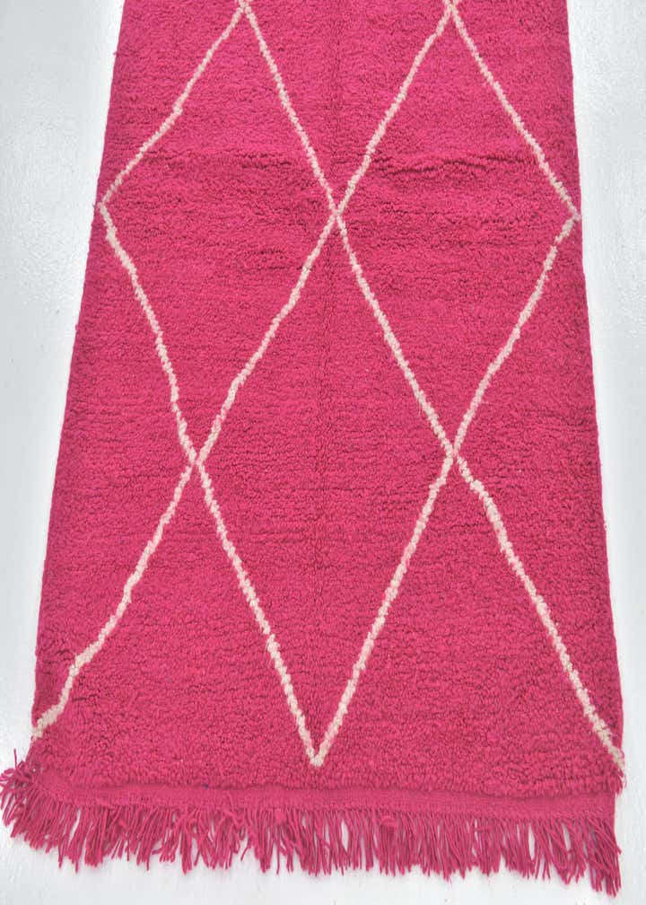 4' x 5' 2 Hand Knotted Moroccan Wool Rug