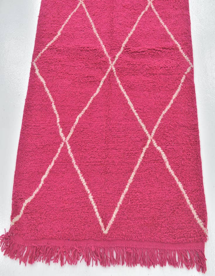 Detail image of 4' x 5' 2 Hand Knotted Moroccan Wool Rug