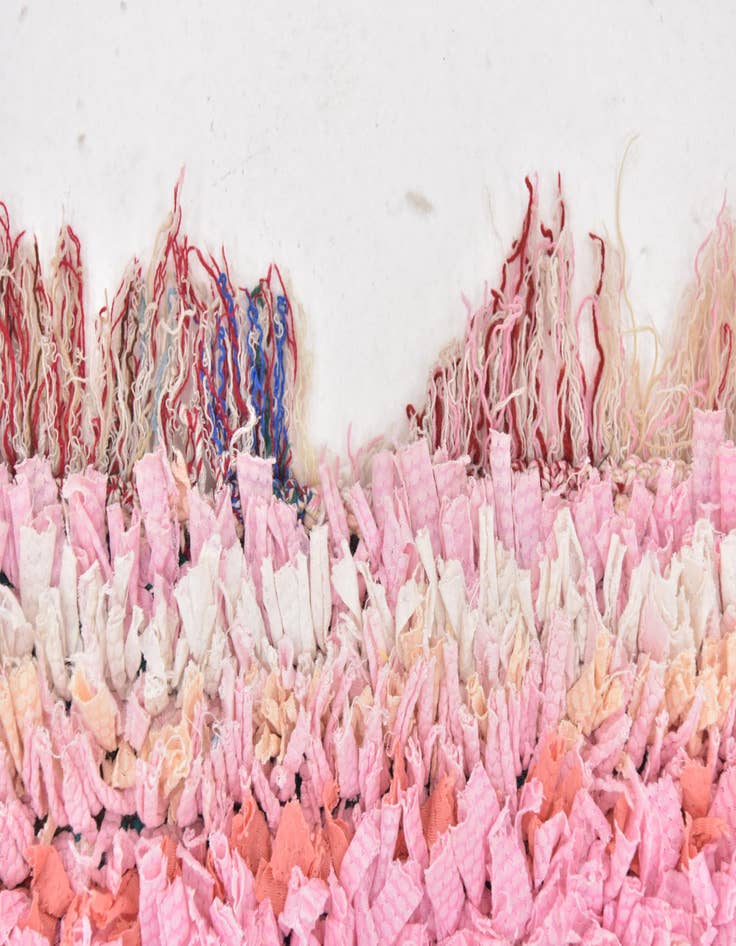 Detail image of 4' 6 x 8'  Hand Knotted Moroccan Wool Rug