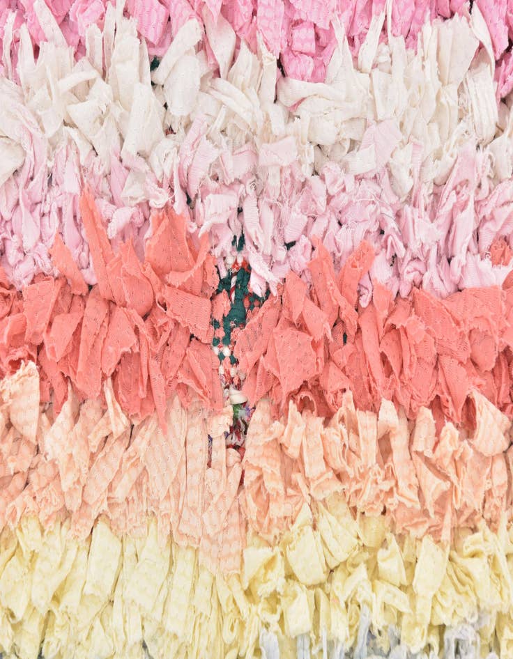 Detail image of 4' 6 x 8'  Hand Knotted Moroccan Wool Rug