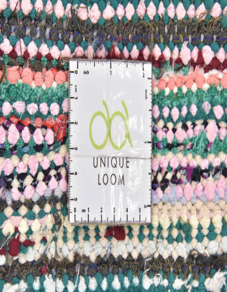 Detail image of 4' 6 x 8'  Hand Knotted Moroccan Wool Rug