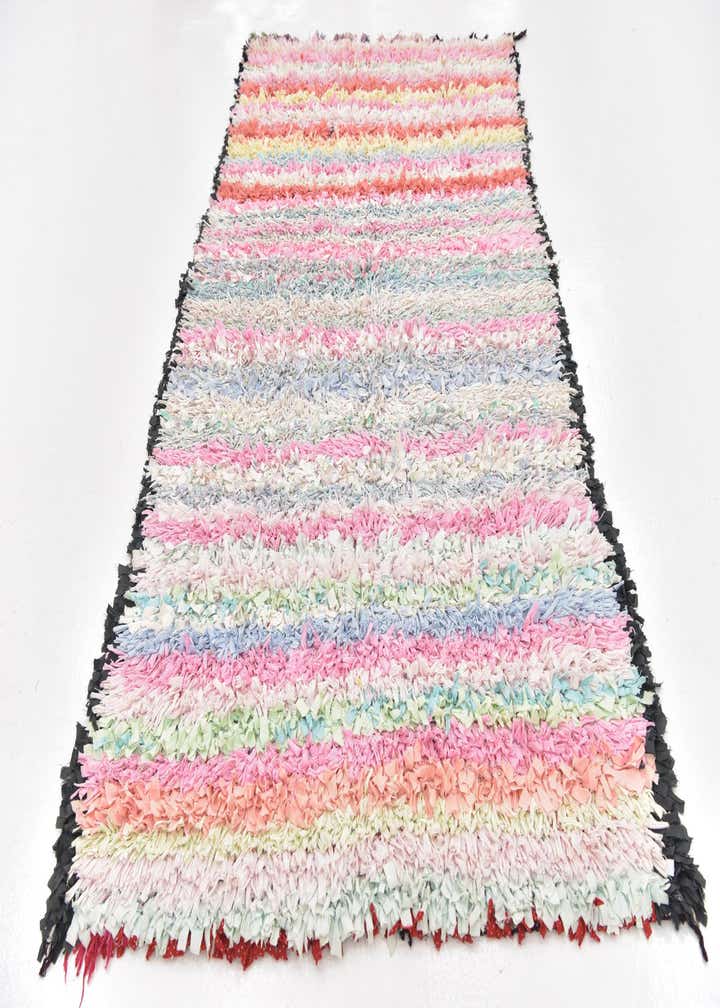 4' 6 x 8' Hand Knotted Moroccan Wool Rug