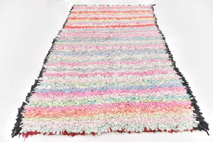 4' 6 x 8' Hand Knotted Moroccan Wool Rug