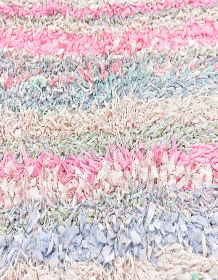 Detail image of 4' 6 x 8'  Hand Knotted Moroccan Wool Rug