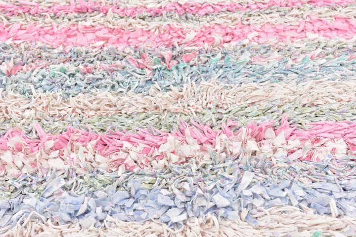 4' 6 x 8' Hand Knotted Moroccan Wool Rug