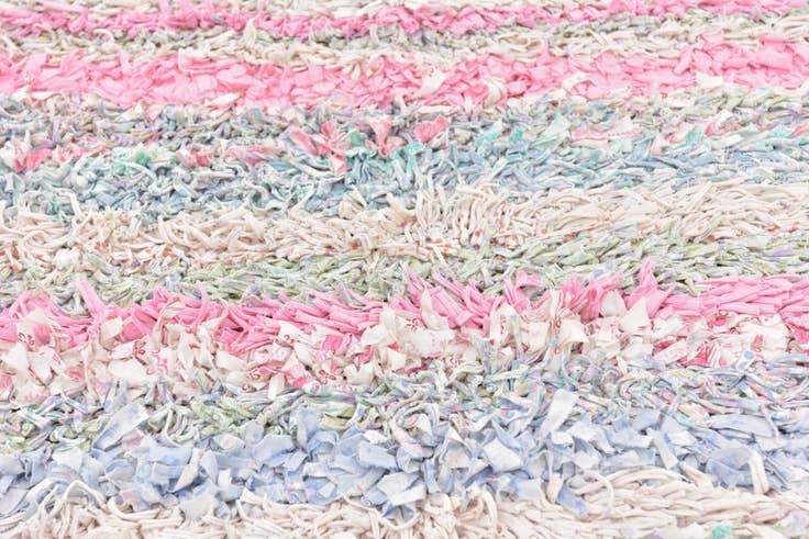 Detail image of 4' 6 x 8' Hand Knotted Moroccan Wool Rug