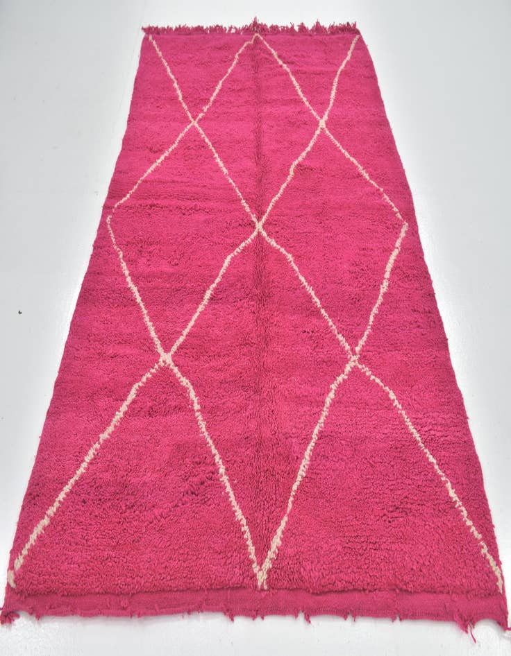 Detail image of 5' 3 x 8' 4 Hand Knotted Moroccan Wool Rug