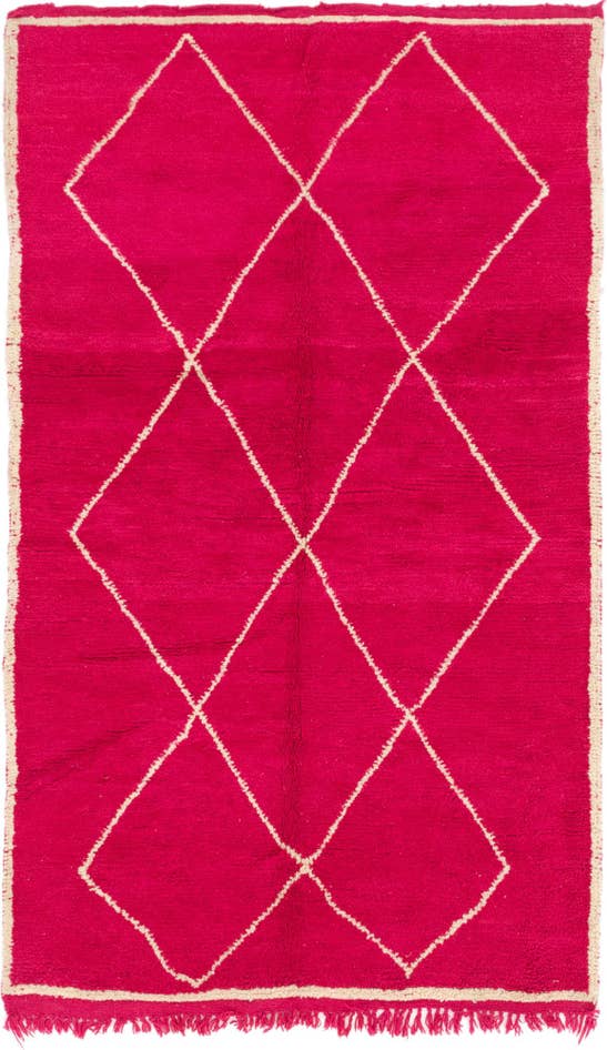 Detail image of 5' x 8' 5 Hand Knotted Moroccan Wool Rug