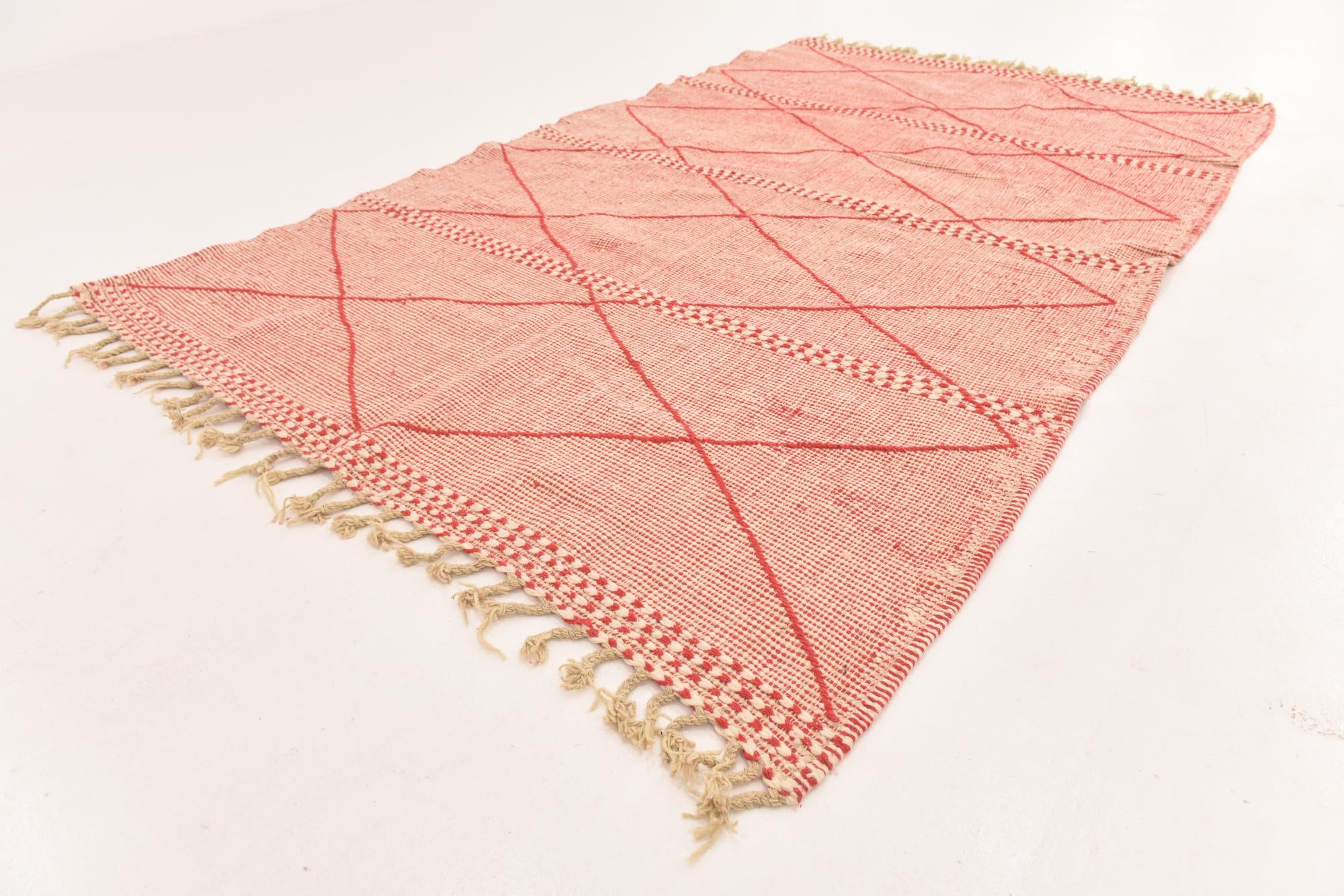 6' 2 x 9' 9 Hand Knotted Moroccan Wool Rug