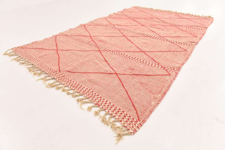 6' 2 x 9' 9 Hand Knotted Moroccan Wool Rug