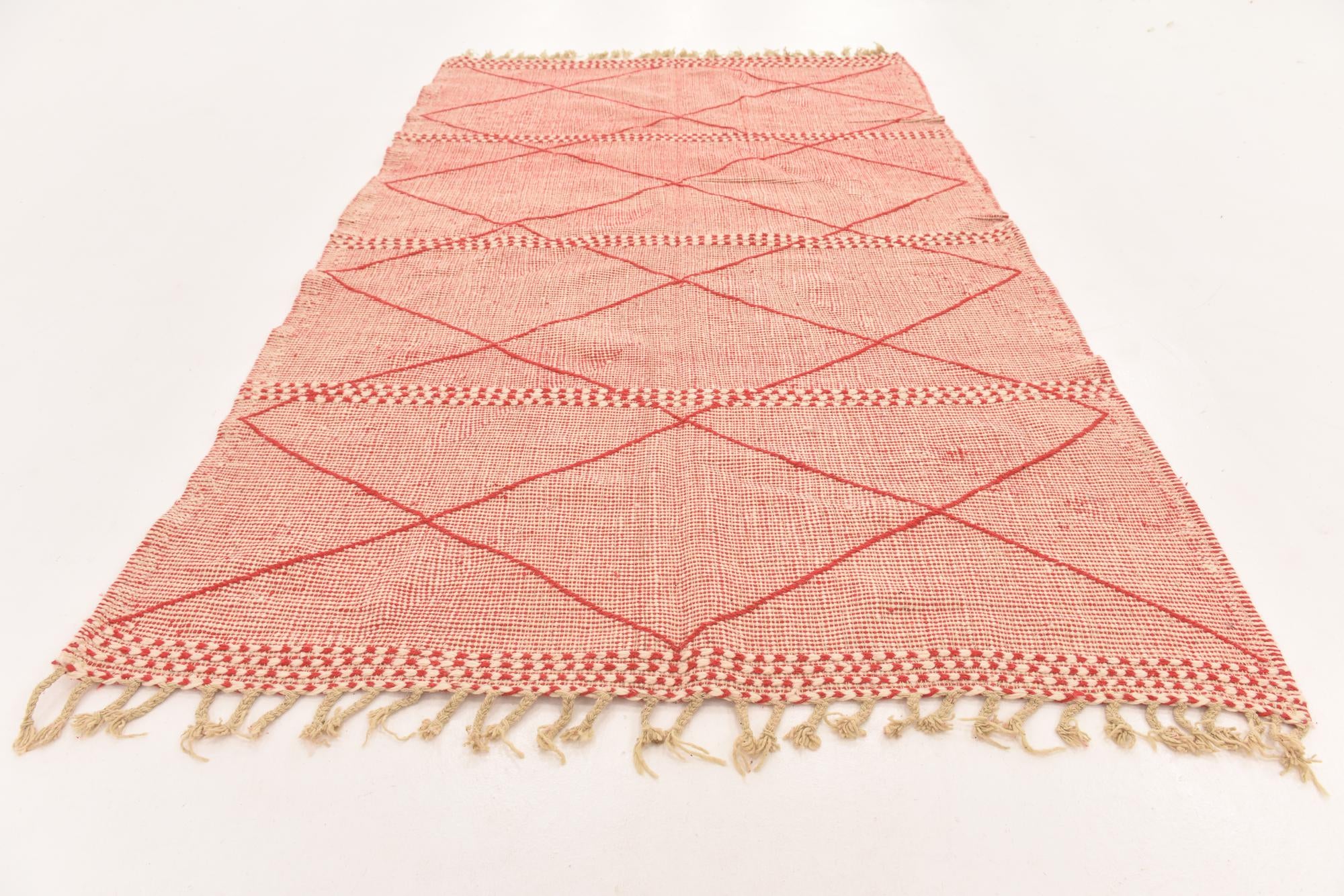 6' 2 x 9' 9 Hand Knotted Moroccan Wool Rug
