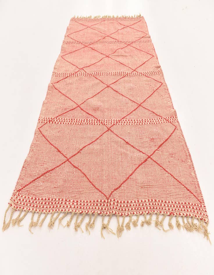 Detail image of 6' 2 x 9' 9 Hand Knotted Moroccan Wool Rug