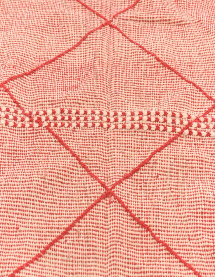 Detail image of 6' 2 x 9' 9 Hand Knotted Moroccan Wool Rug