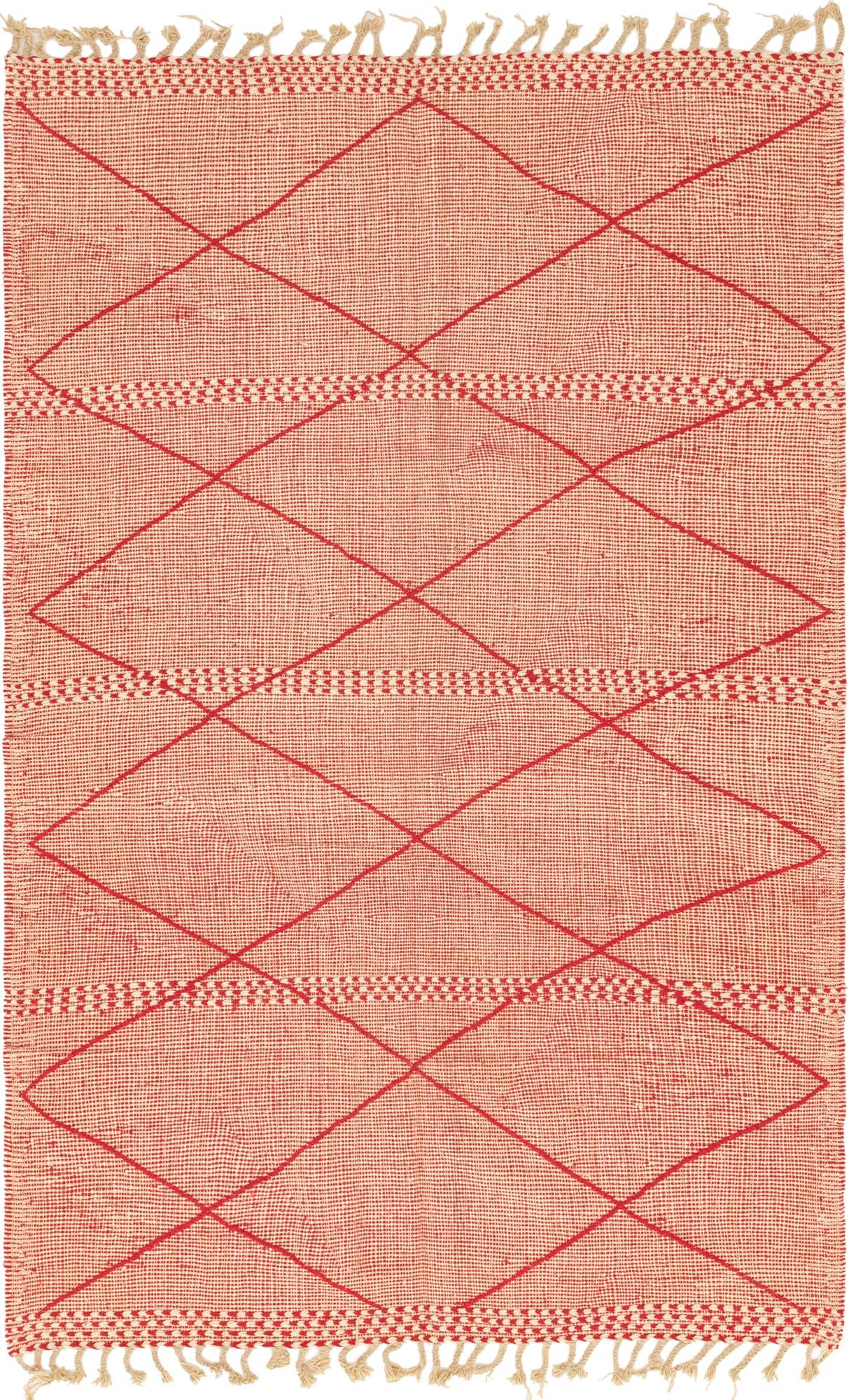 6' 2 x 9' 9 Hand Knotted Moroccan Wool Rug
