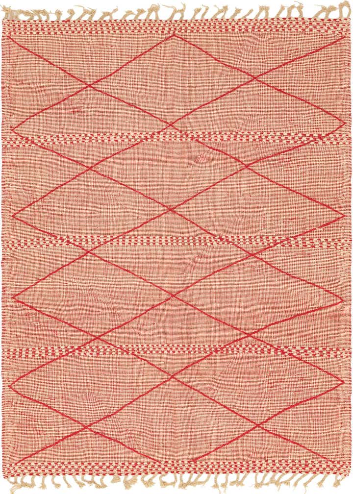 6' 2 x 9' 9 Hand Knotted Moroccan Wool Rug