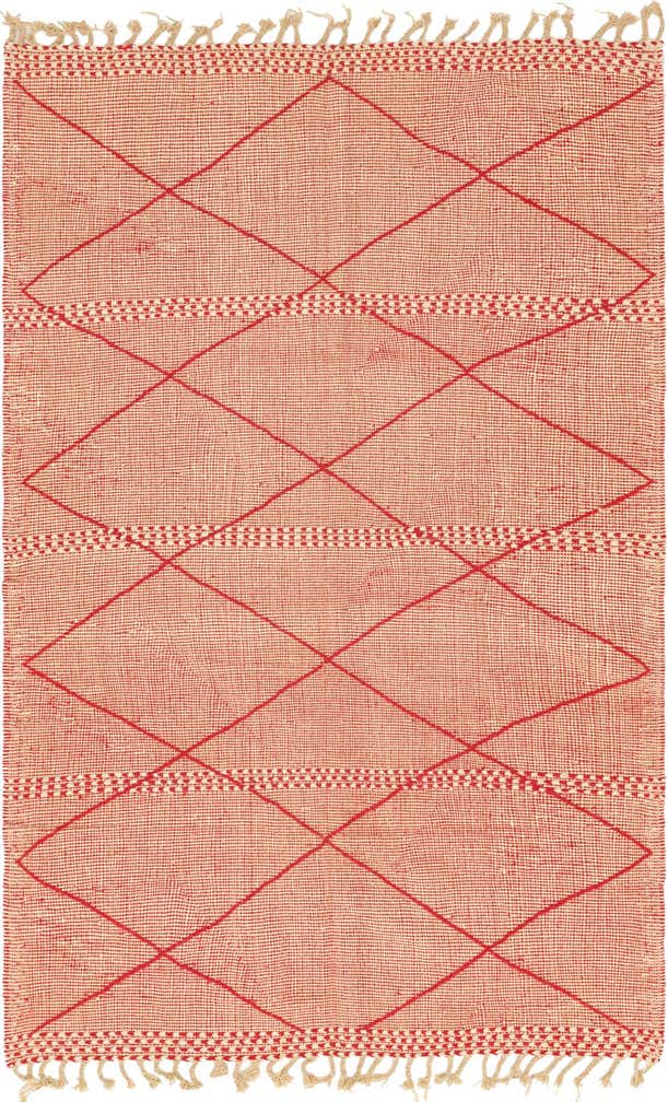 6' 2 x 9' 9 Hand Knotted Moroccan Wool Rug