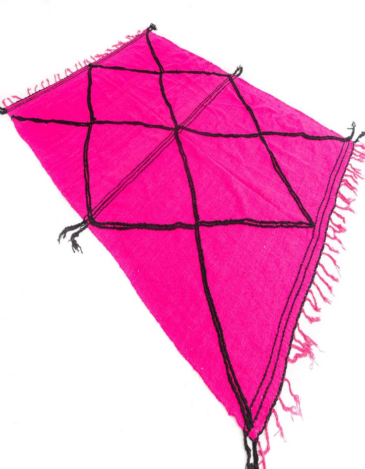 Detail image of 7' x 9' 9  Hand Knotted Moroccan Wool Rug