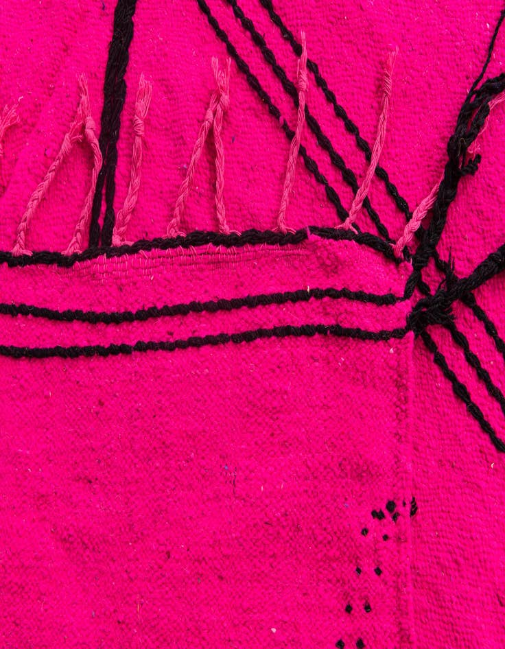 Detail image of 7' x 9' 9  Hand Knotted Moroccan Wool Rug