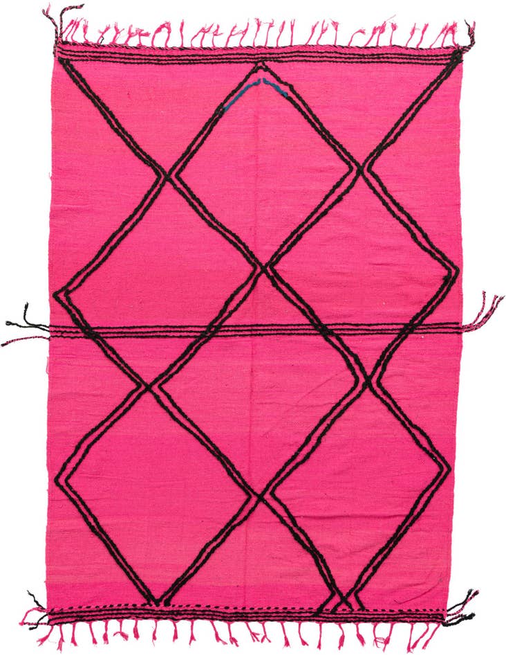 Detail image of 7' x 9' 6 Hand Knotted Moroccan Wool Rug