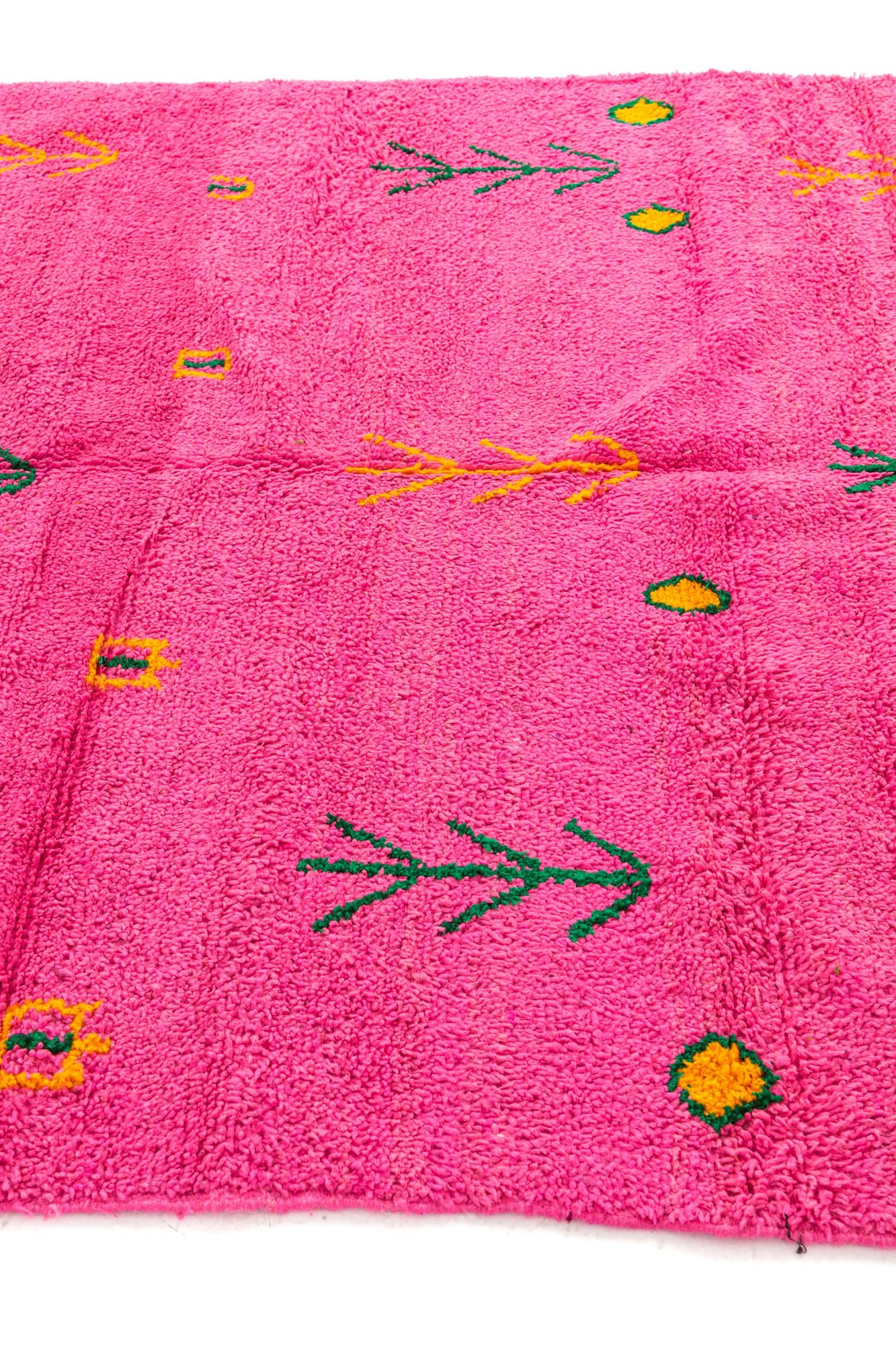 6' 3 x 9' 2 Hand Knotted Moroccan Wool Rug