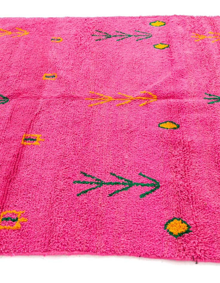 Detail image of 6' 3 x 9' 2  Hand Knotted Moroccan Wool Rug