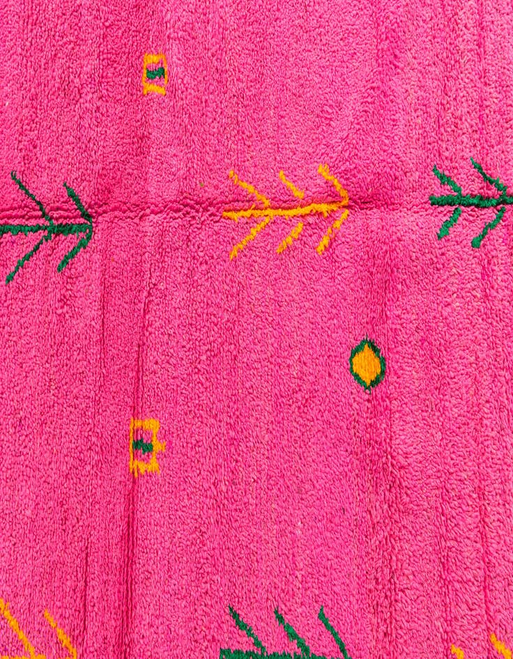 Detail image of 6' 3 x 9' 2  Hand Knotted Moroccan Wool Rug