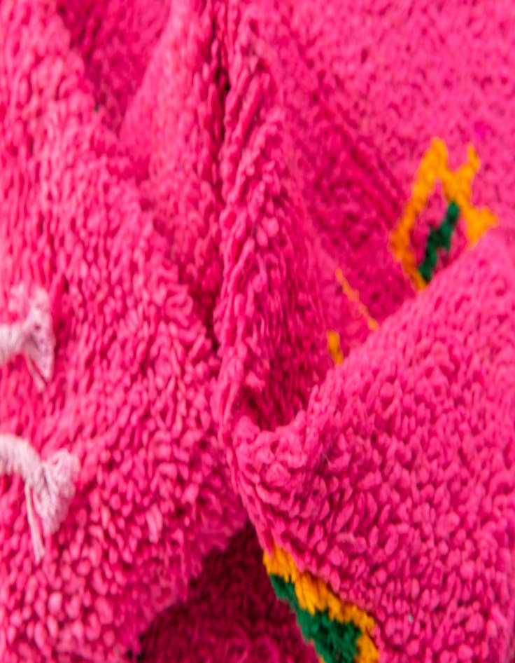 Detail image of 6' 3 x 9' 2  Hand Knotted Moroccan Wool Rug