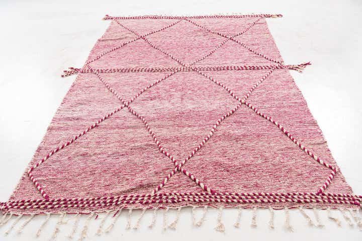 6' 2 x 9' 10 Hand Knotted Moroccan Wool Rug