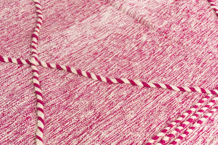 Detail image of 6' 2 x 9' 10 Hand Knotted Moroccan Wool Rug