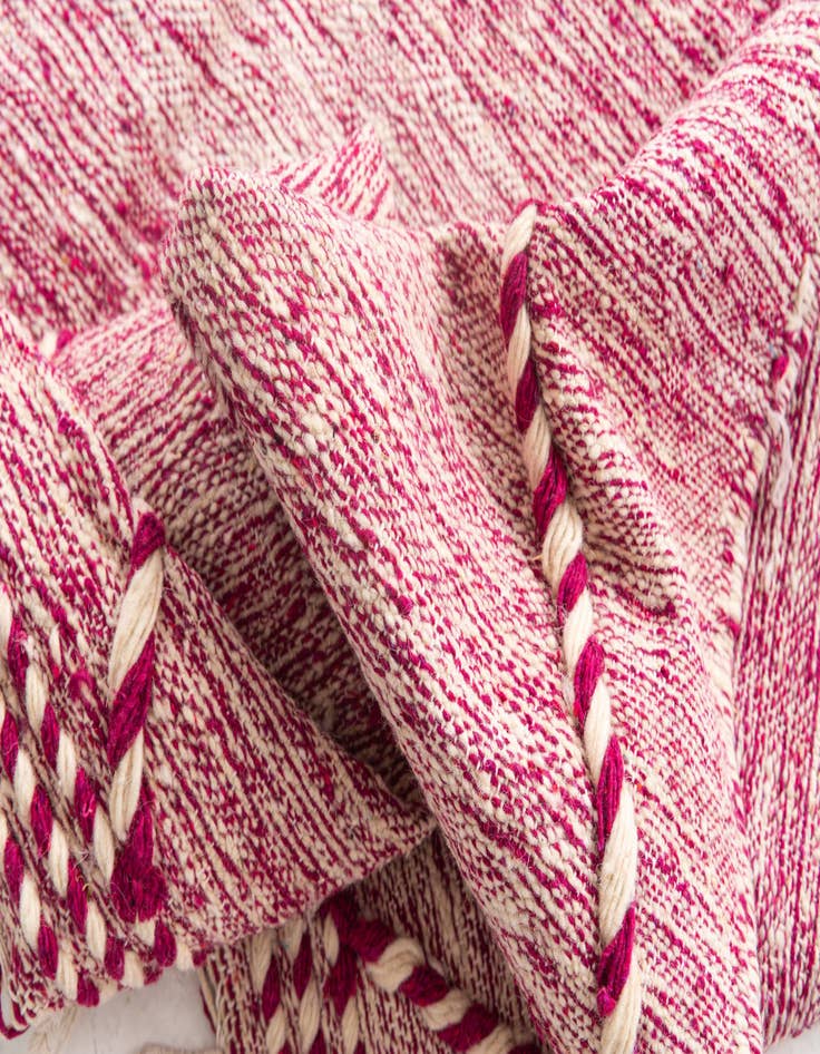 Detail image of 6' 2 x 9' 10  Hand Knotted Moroccan Wool Rug