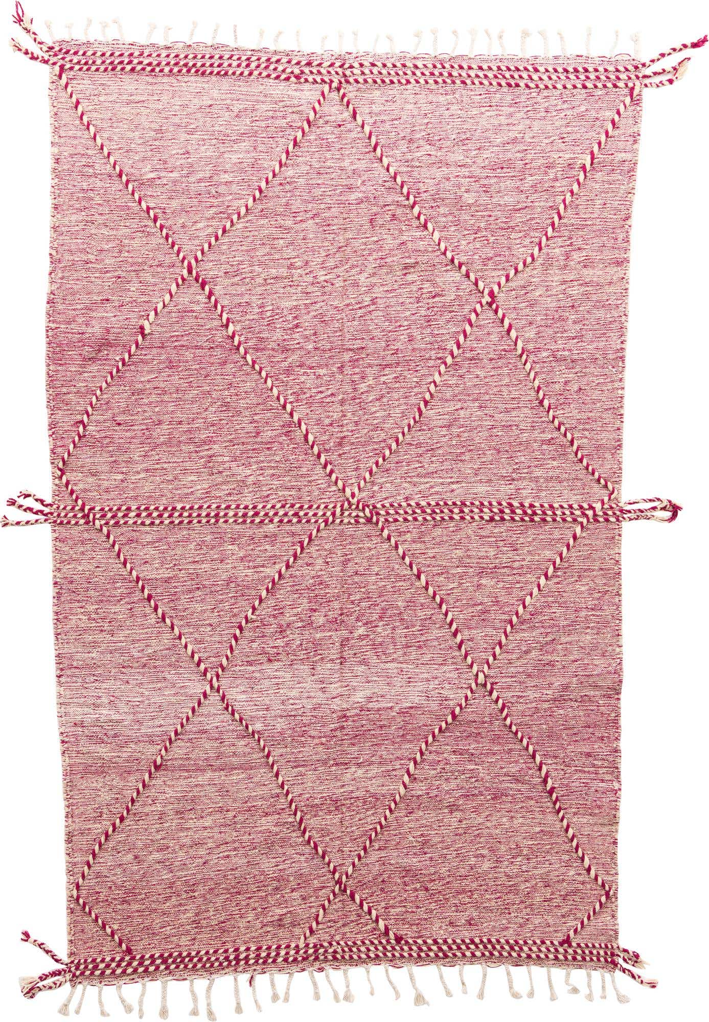 6' 2 x 9' 10 Hand Knotted Moroccan Wool Rug