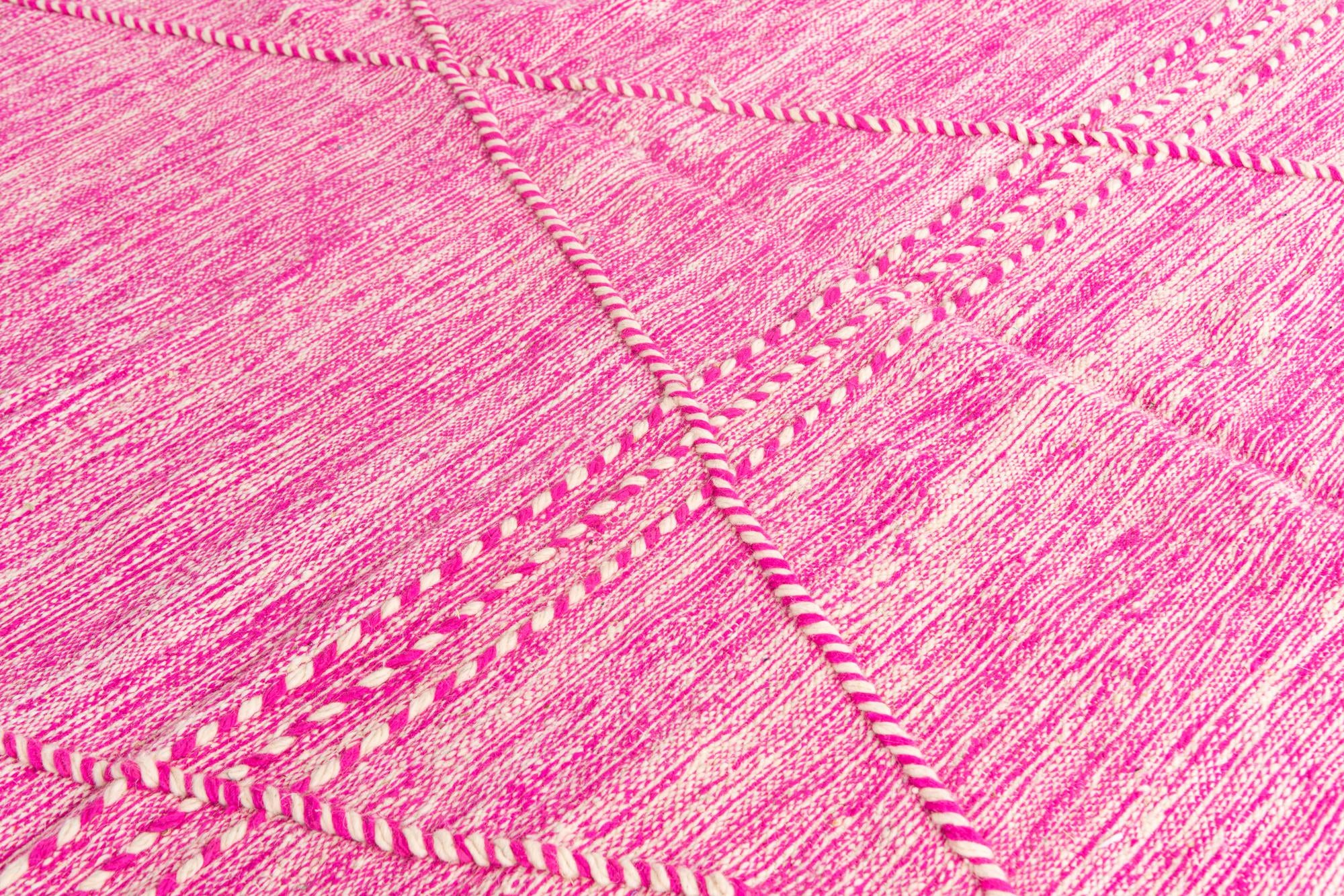 6' 7 x 10' Hand Knotted Moroccan Wool Rug
