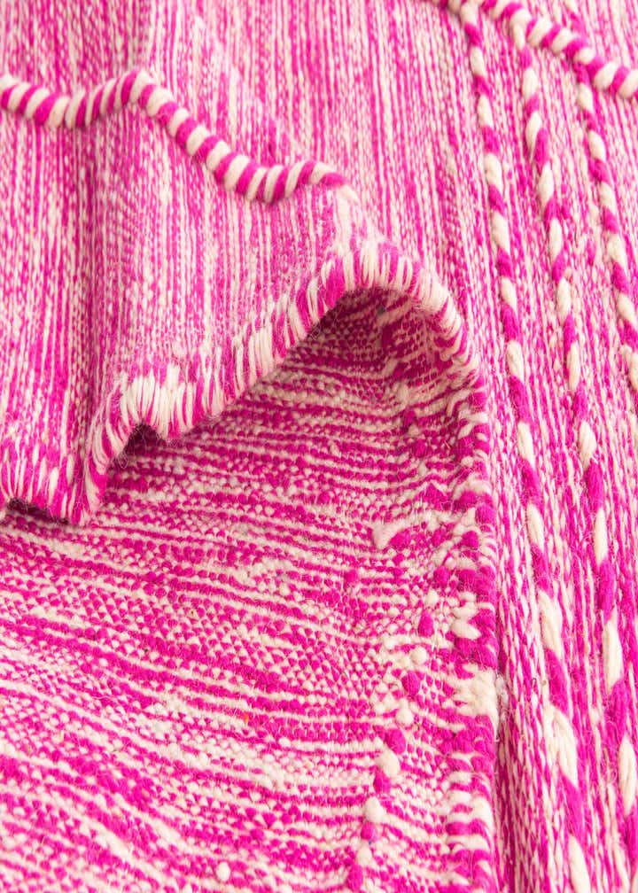 6' 7 x 10' Hand Knotted Moroccan Wool Rug