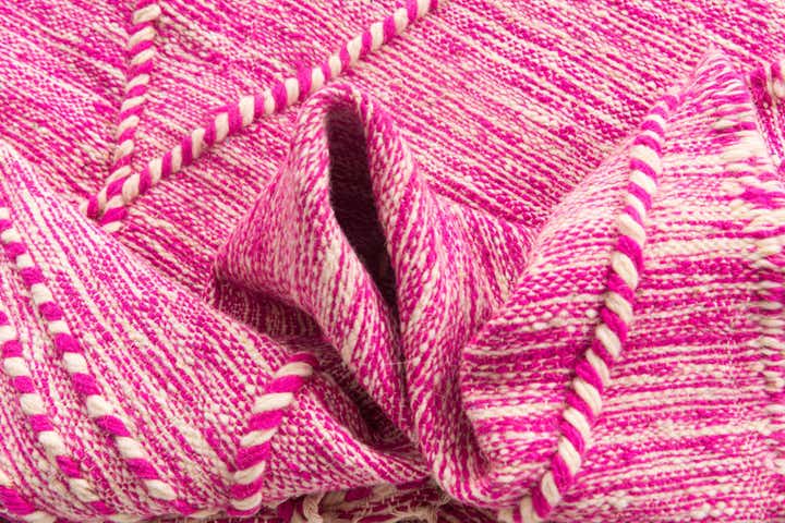 6' 7 x 10' Hand Knotted Moroccan Wool Rug