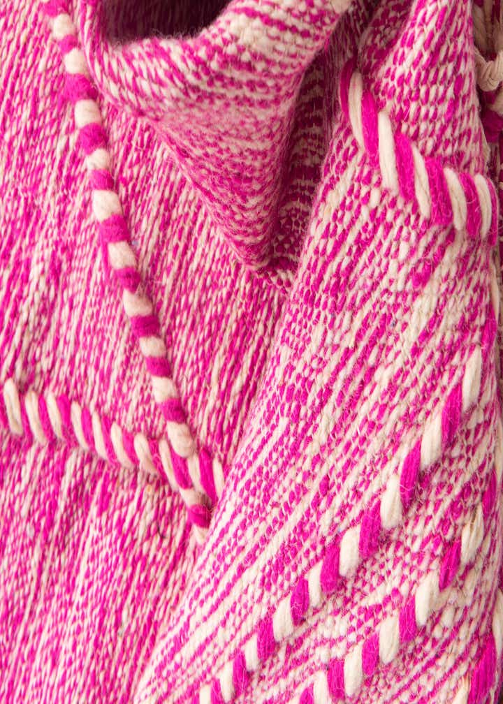 6' 7 x 10' Hand Knotted Moroccan Wool Rug