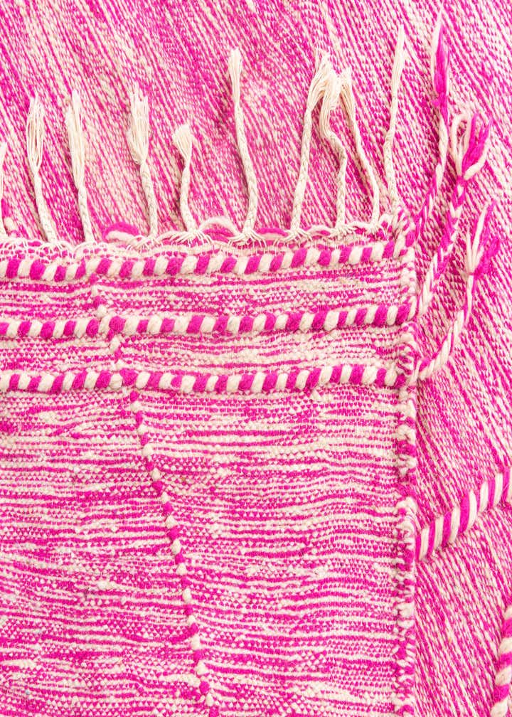 6' 7 x 10' Hand Knotted Moroccan Wool Rug