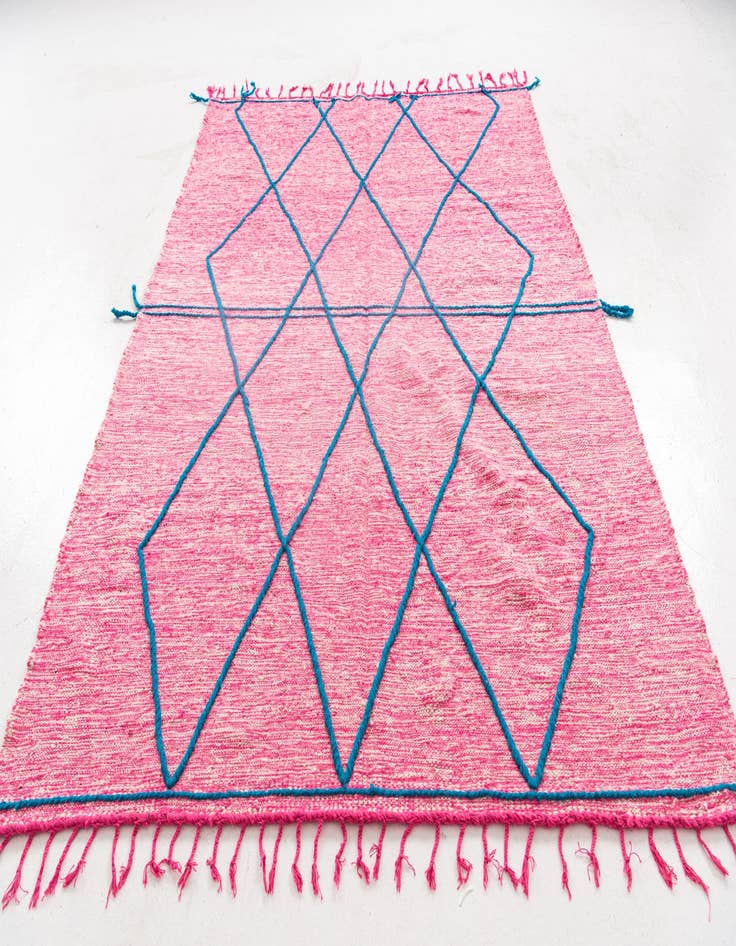 Detail image of 6' 9 x 9' 5  Hand Knotted Moroccan Wool Rug