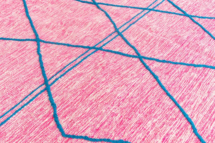 Detail image of 6' 9 x 9' 5 Hand Knotted Moroccan Wool Rug