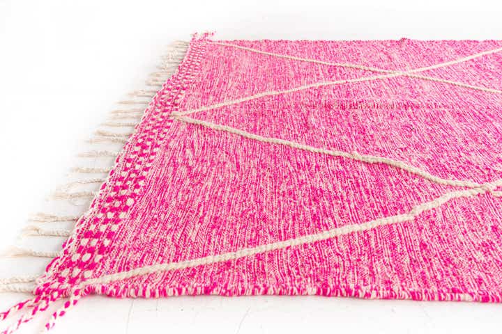 6' 4 x 10' 7 Hand Knotted Moroccan Wool Rug