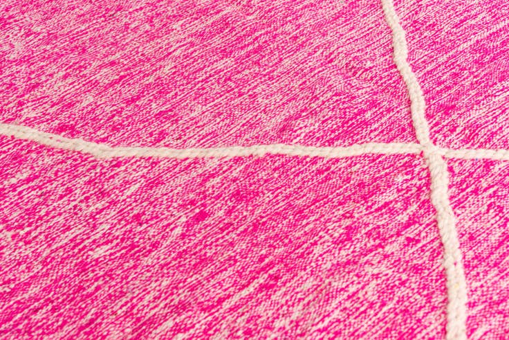 Detail image of 6' 4 x 10' 7 Hand Knotted Moroccan Wool Rug