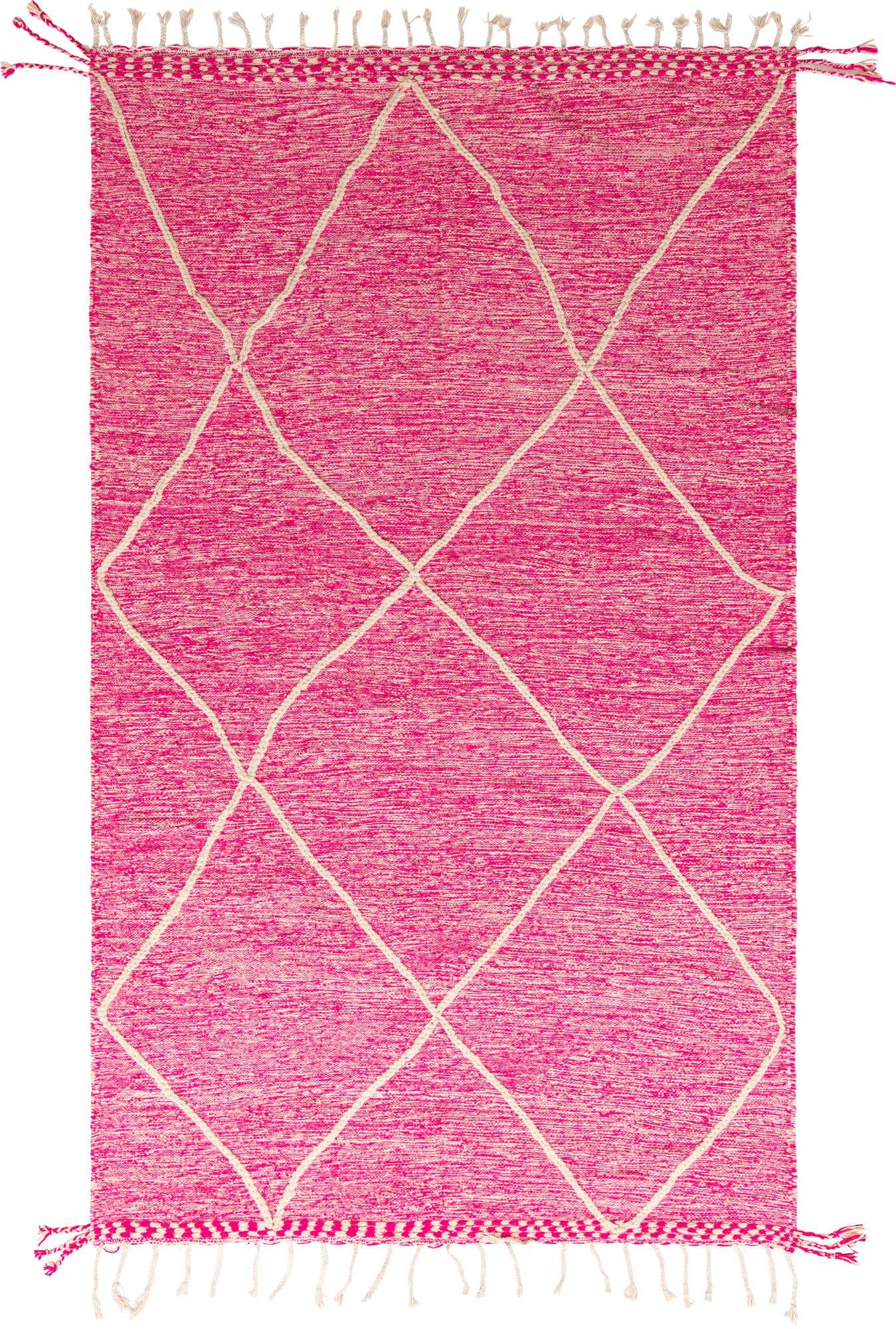 6' 4 x 10' 7 Hand Knotted Moroccan Wool Rug