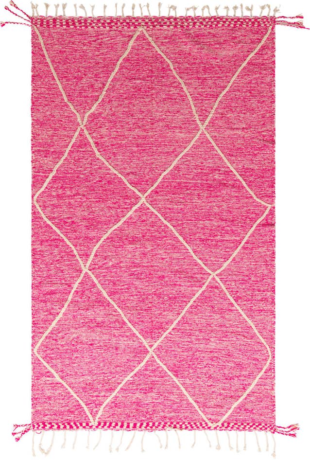 Detail image of 6' 4 x 10' 7 Hand Knotted Moroccan Wool Rug