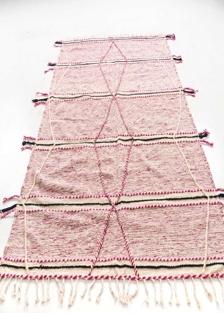 6' 10 x 9' 7 Hand Knotted Moroccan Wool Rug