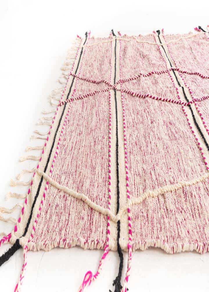 6' 10 x 9' 7 Hand Knotted Moroccan Wool Rug