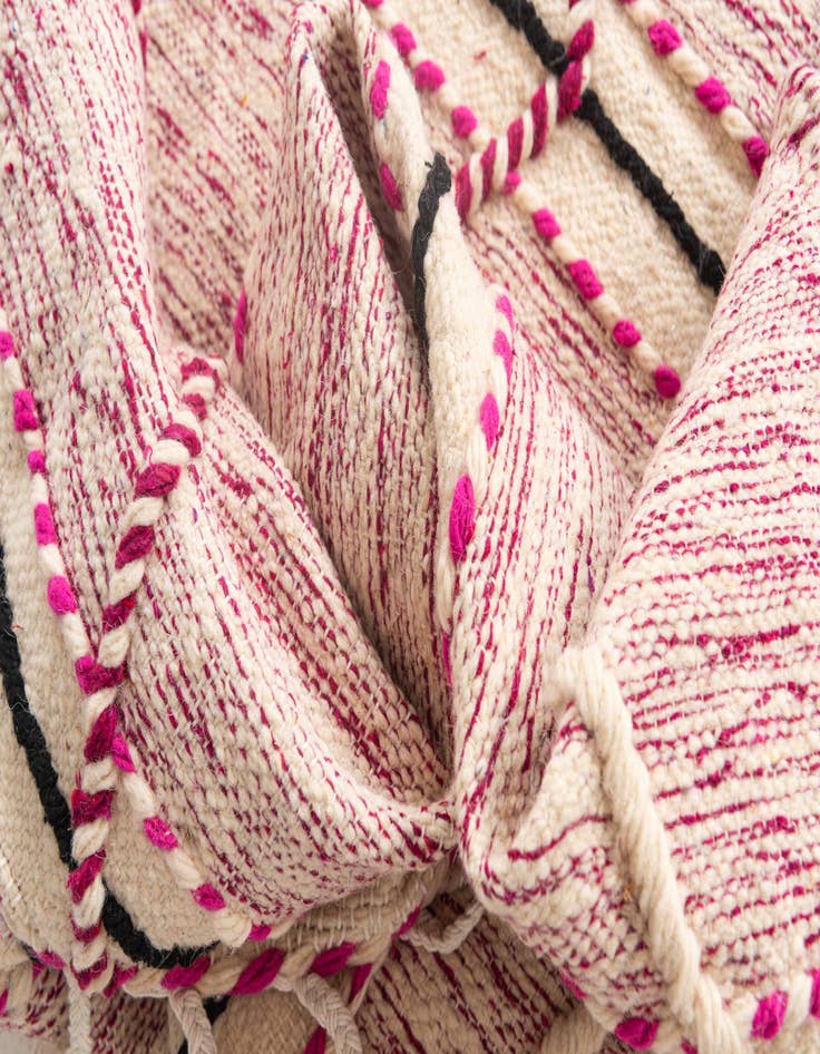 Detail image of 6' 10 x 9' 7  Hand Knotted Moroccan Wool Rug