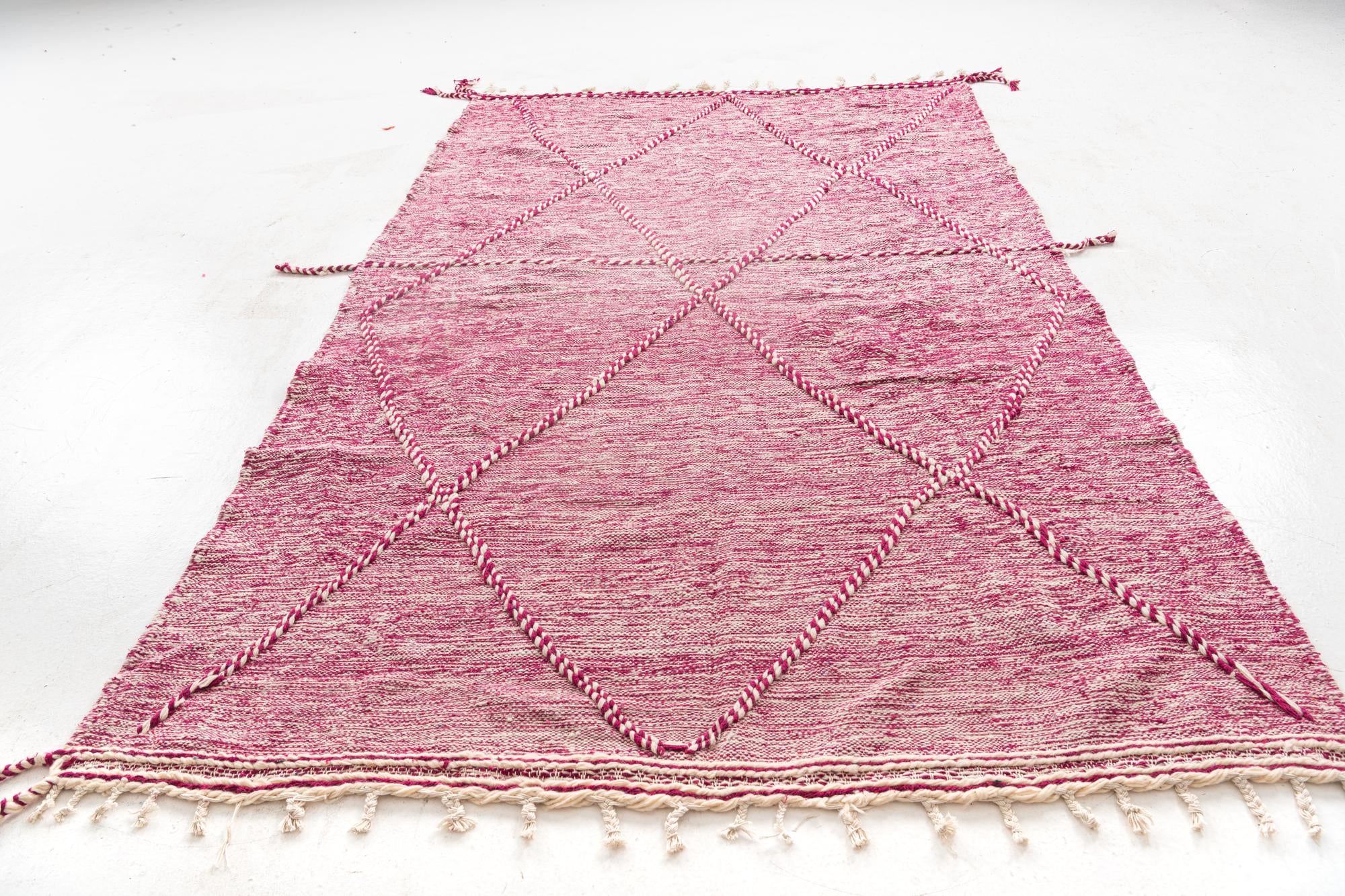 6' 2 x 10' 4 Hand Knotted Moroccan Wool Rug