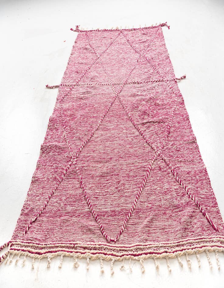 Detail image of 6' 2 x 10' 4  Hand Knotted Moroccan Wool Rug