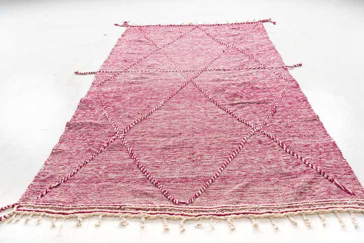 6' 2 x 10' 4 Hand Knotted Moroccan Wool Rug