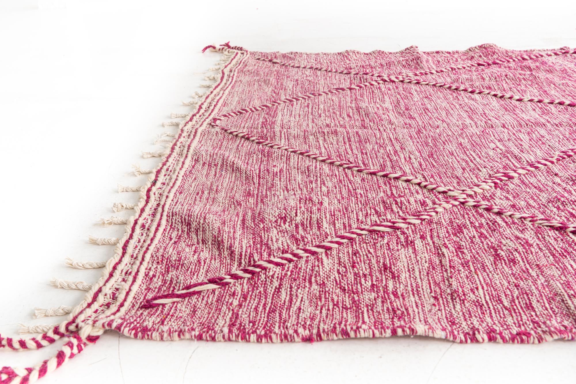 6' 2 x 10' 4 Hand Knotted Moroccan Wool Rug